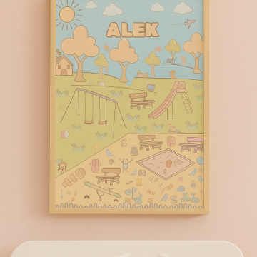 Affiche colori'âge au parc