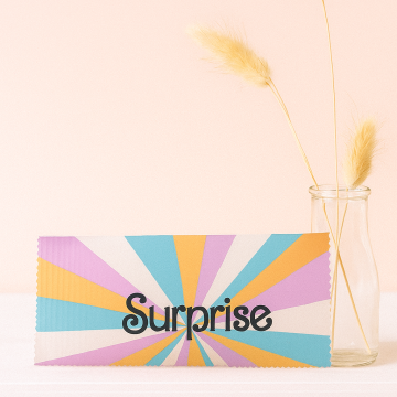 Pochette surprise annonce de grossesse 70'