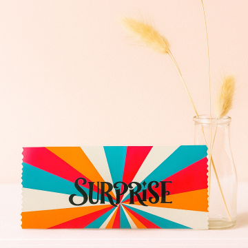 Pochette surprise annonce de grossesse70' colorée