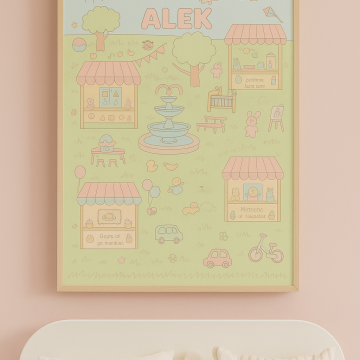 Affiche colori'âge à la ville